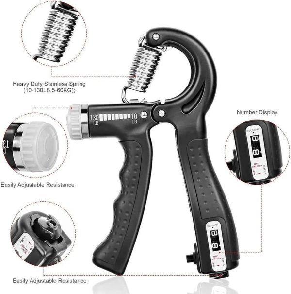 Hand Grip Strengthener Adjustable Resistance